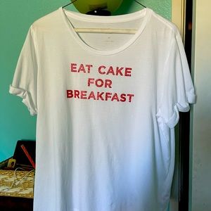 Sparkly pink T Shirt Kate Spade Eat Cake